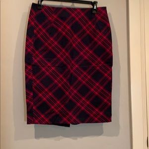 Old navy plaid pencil skirt